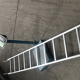 ቀጥ ያለ የአረብ ብረት ዝንጀሮ መሰላልን