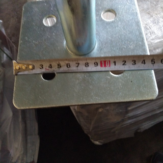 ነጭ Zinc የ Scefflodlodloding የአካል ብቃት እንቅስቃሴ ቱቦላር ቤዝ ሳህን