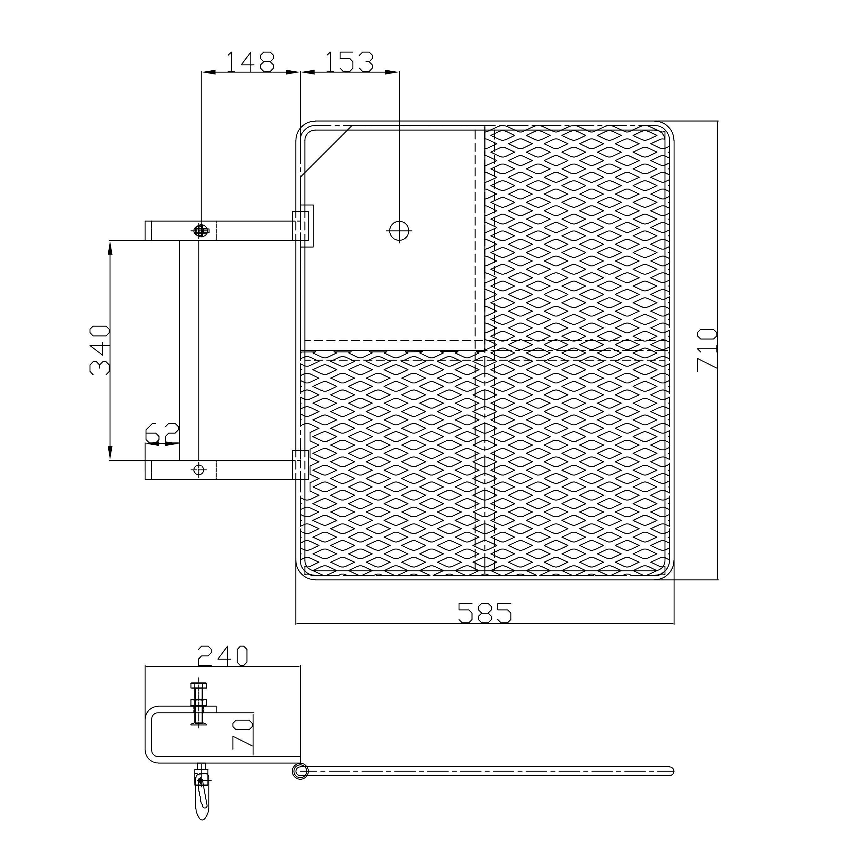 ዱቄት የተሸፈነው የሸክላ ሽርሽር ወጥመድ በር በር
