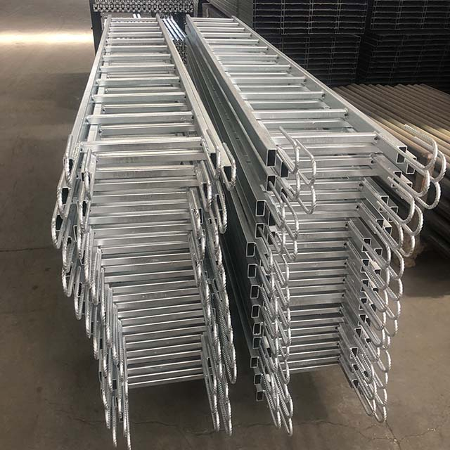 HDG ቀጥ ያለ የብረት ዝንጀሮ መሰላልን በመጠምጠጥ